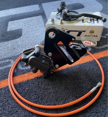 Supermoto lefthand brake kit compleet KTM EXC