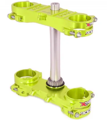 Xtrig Rocs kroonplaten voor Suzuki RM RMZ neon geel