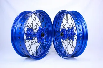 SMPro platinum supermoto velgen blauw