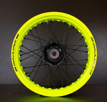 Smpro supermoto velg fluor geel.