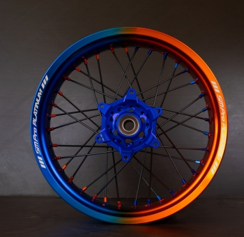 SMpro velg dual color blauw/oranje